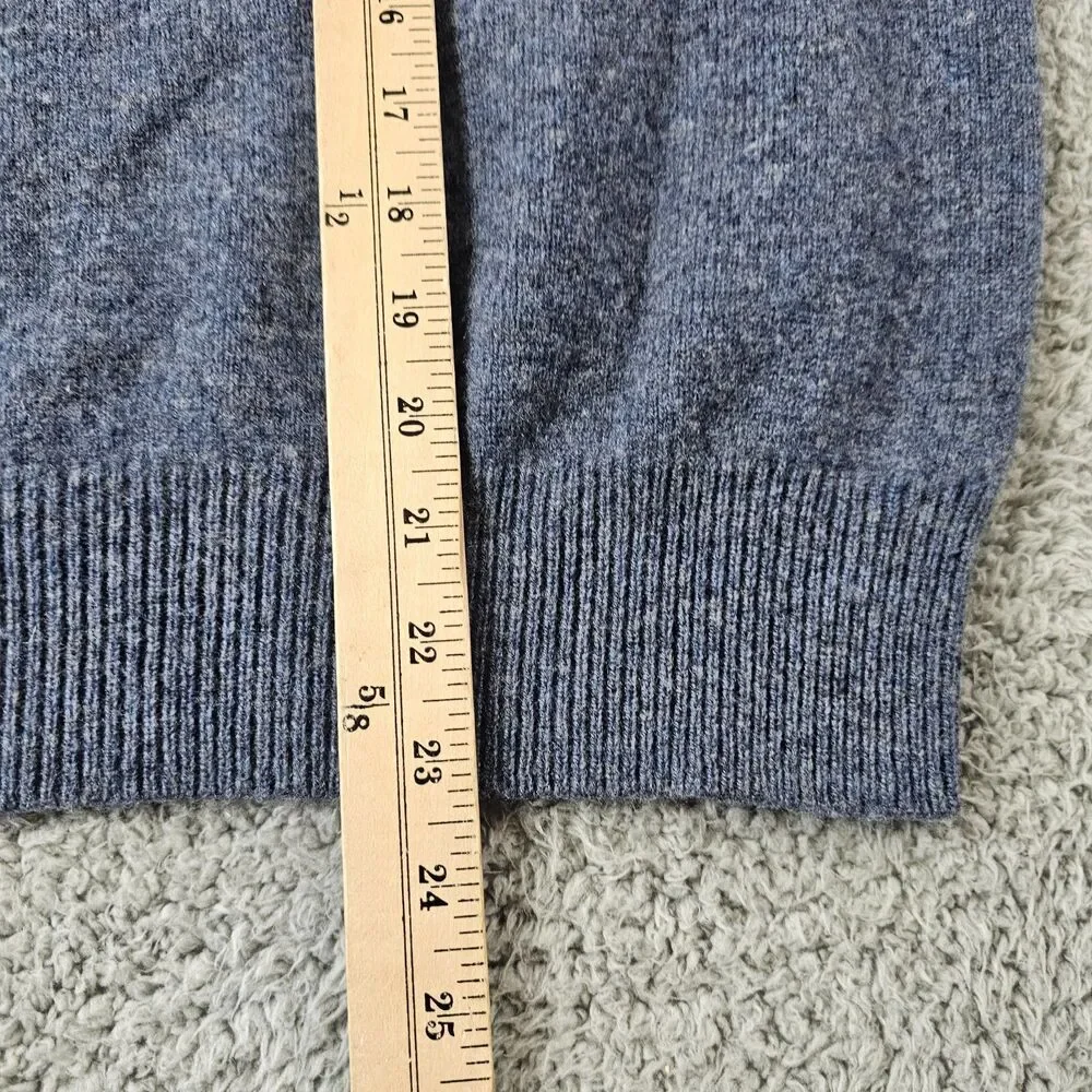 Vintage Polo Ralph Lauren Sweater Mens XL Blue Lambswool V Neck Preppy Casual